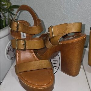 Steve Madden Brown Platform Heels